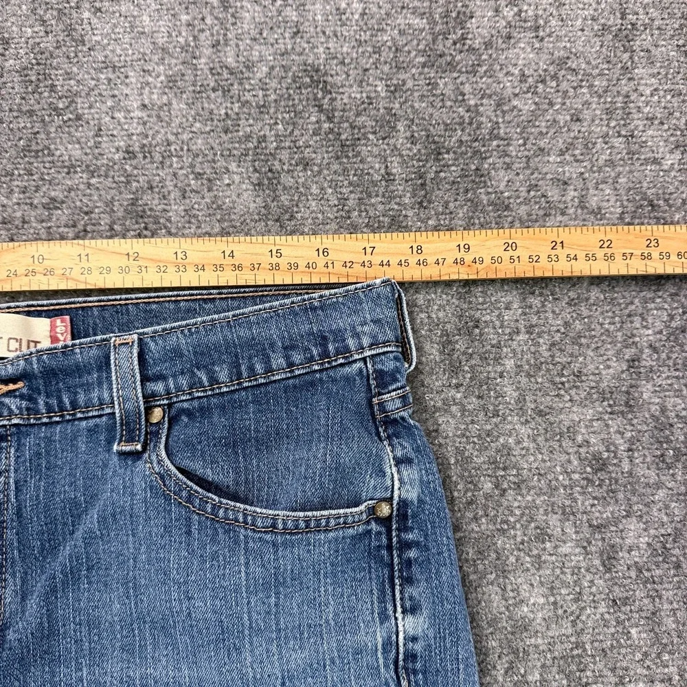 Vtg Levis Nouveau 515 Cut off Shorts Womens‎ 14M Blue Denim Shortie Frayed Hem